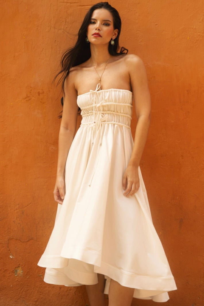 skirt dress Short White Strap with Flared while the skirt is structured for a full body flare 5 Easy, Breezy Ways to