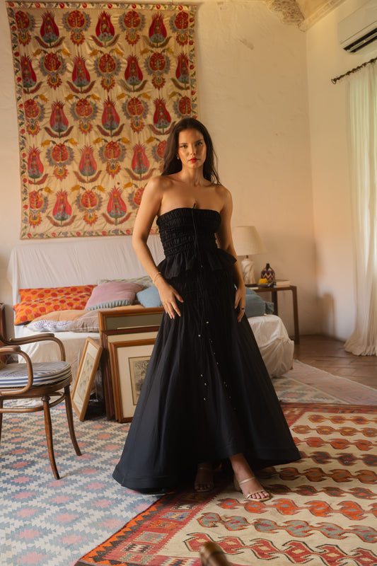 maxi ruffle skirt.dress