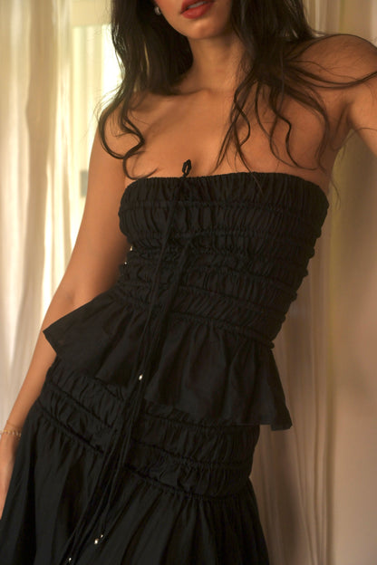 Cascade cotton skirt.top