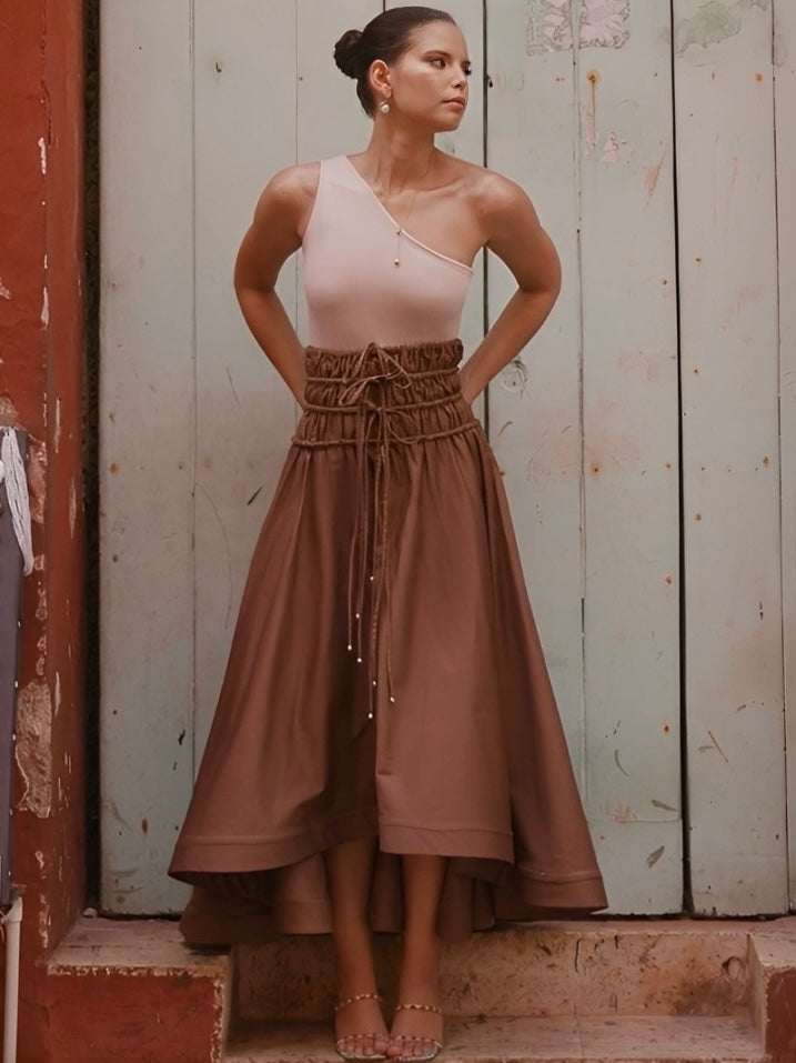 Maxi ruffle skirt.dress