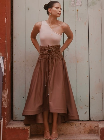 Maxi ruffle skirt.dress