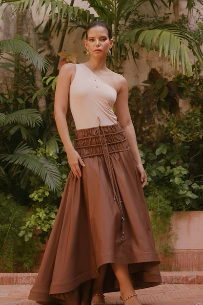 Maxi ruffle skirt.dress
