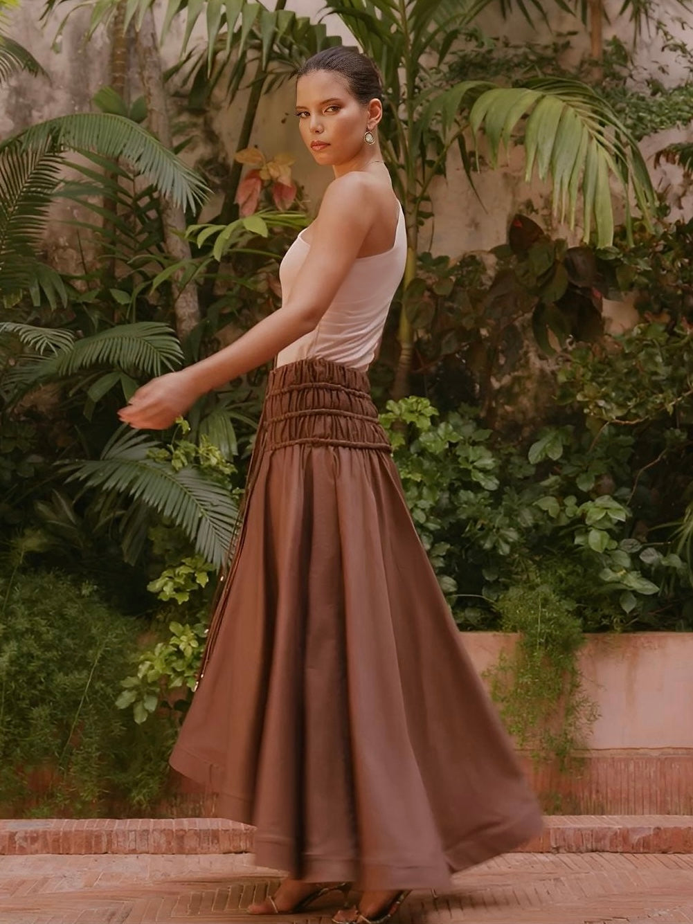 Maxi ruffle skirt.dress