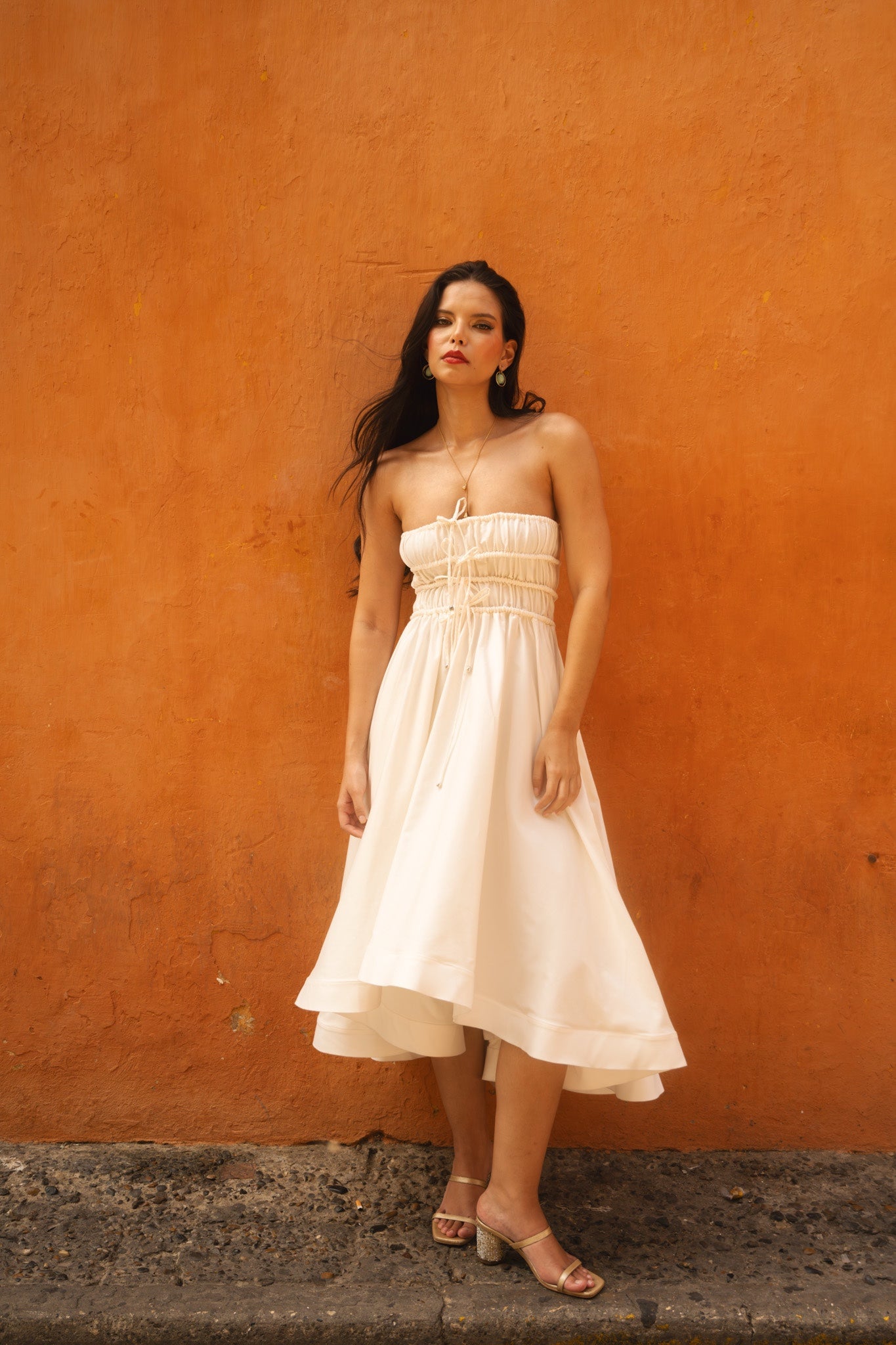 Maxi ruffle skirt.dress